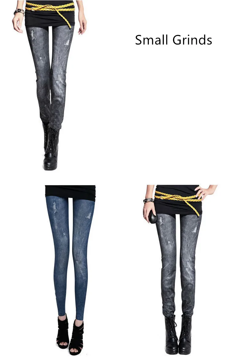 DOIAESKV Damen Skinny Denim Leggings Dehnbare Slim Leggings Bequeme Mode Sexy Jeanshose – Detail 11