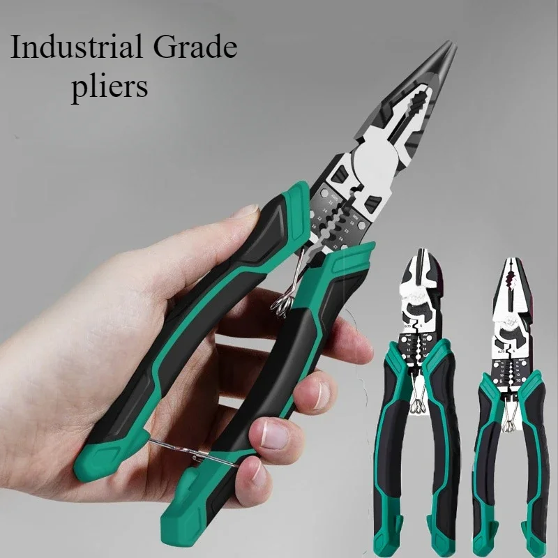 

Multifunctional Heavy Duty Alloy Wire Cutters Diagonal Needle Nose Pliers Hardware Tools Universal Electrician Wire Pliers Set