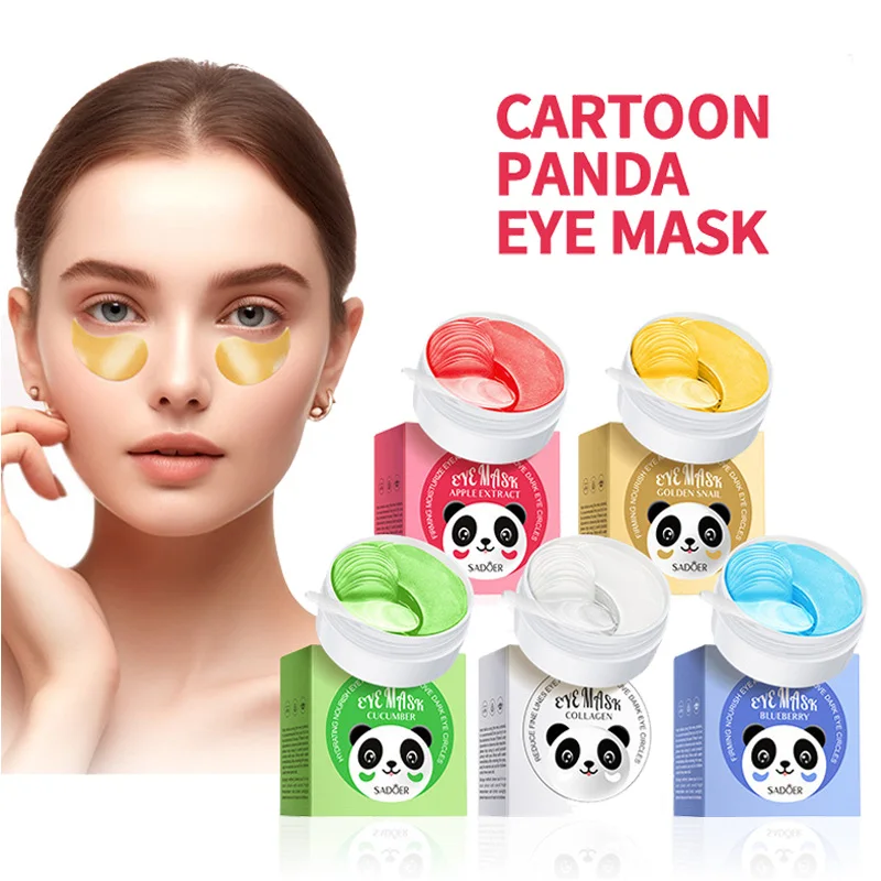 

60 шт. SADOER Crystal Collagen Eye Mask: Увлажняющие патчи для глаз против темных кругов, мешков и морщин, для ухода за кожей вокруг глаз