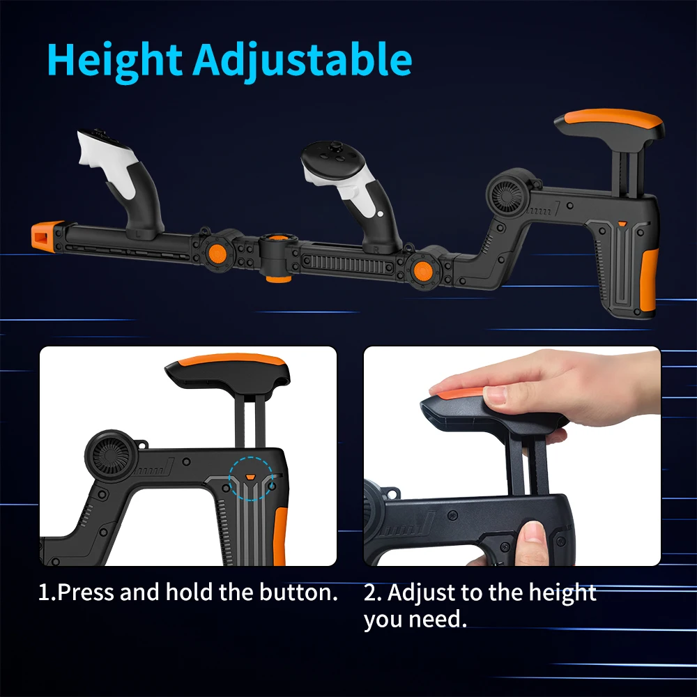 New Version VR Gaming Experience Magnetic VR Games Rifle Gun Stock For Meta Quest 2/3/3s/pro/3 VR Accessories Christmas Gift - view 6