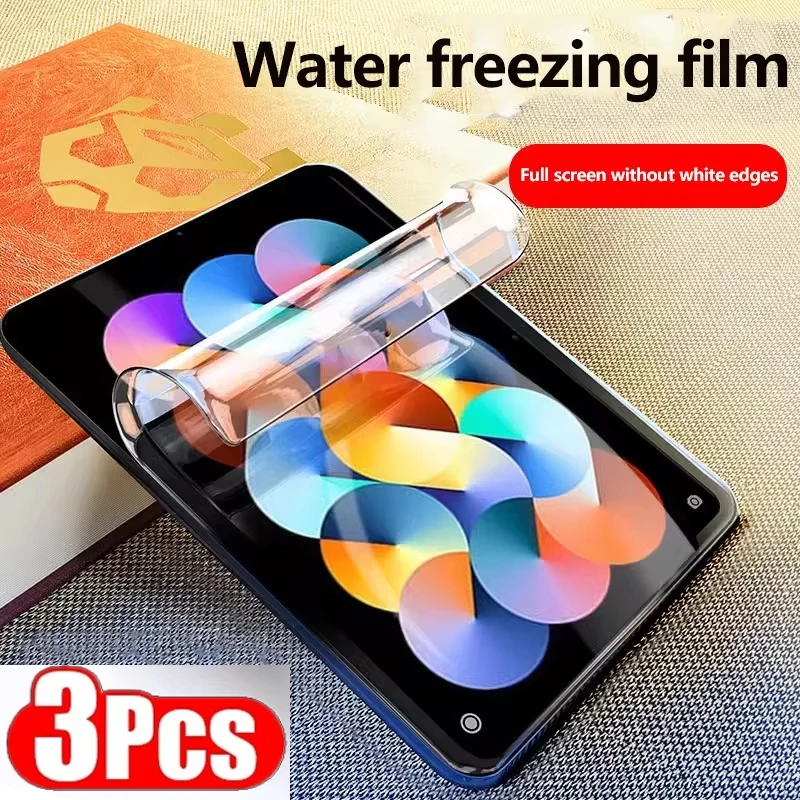3pcs Full Cover Hydrogel Film For Samsung Galaxy Tab S9 FE Plus S7 FE S8Plus 12.4 S6 Lite 10.4 A8 A9+ A7 Lite Screen Protector