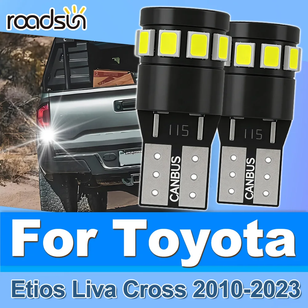 

Roadsun 2PCS LED License Plate Lamps Parking Light Bulbs Canbus For Toyota Etios Liva Cross 2010 2011 2012 2013 2014 2015-2023