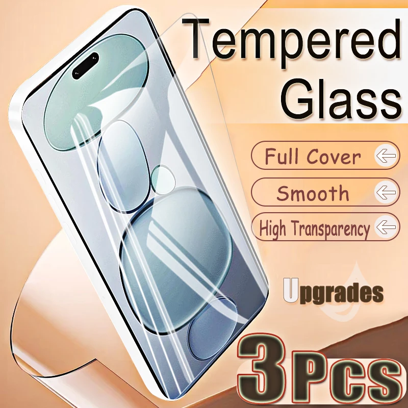 Upgrade 3PCS Fingerprint-Unlock Protect gehärtetes Glas für Xiaomi Civi 5 Pro Civi5 Anti Explosion HD Displayschutzfolie