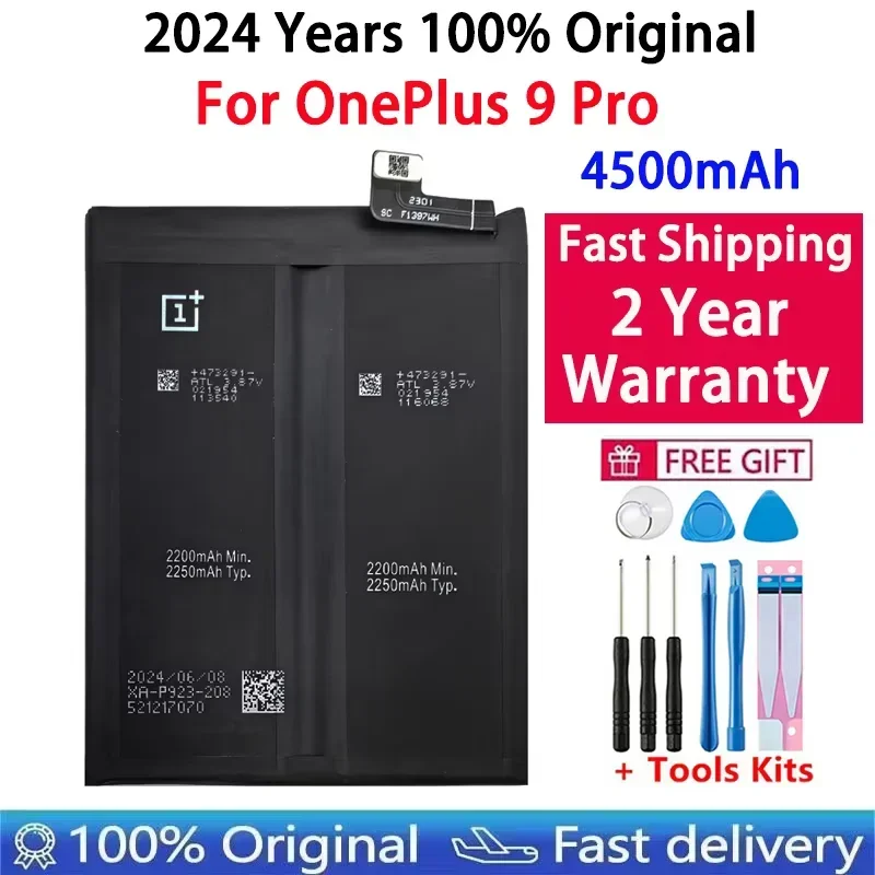 100% Original New High Quality BLP827 Capacity 4500mAh Phone Replacement Battery For OnePlus 9Pro One Plus 9 Pro Batteries Tools