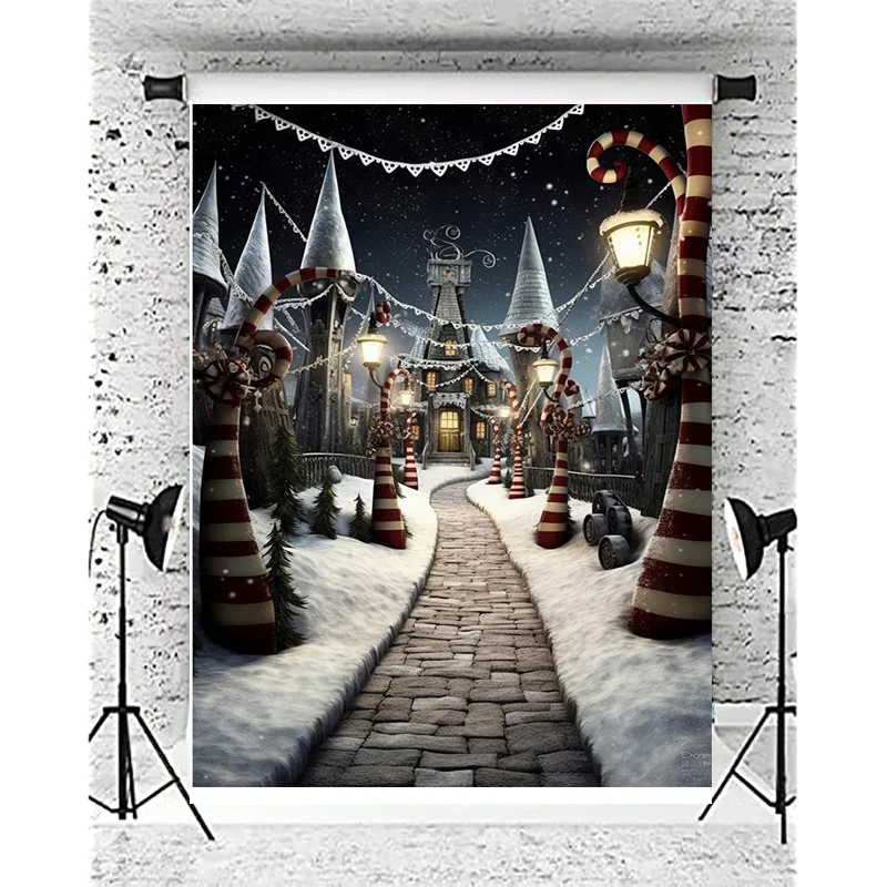 

SHENGYONGBAO Christmas Day Decoration Photography Backdrops Magic Xmas Eve Happy New Year Creath Studio Background Props JD-18