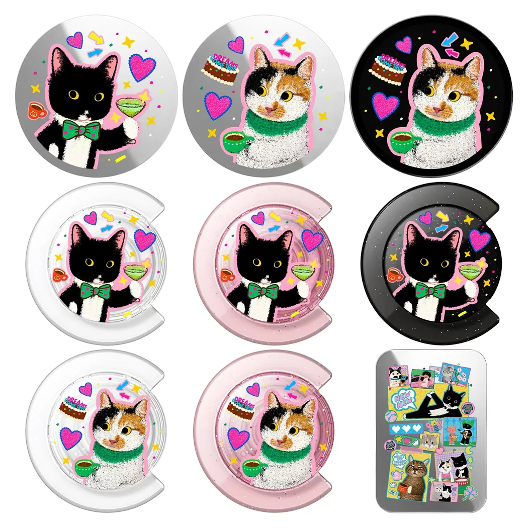 603105 Magnetic Phone Folding Stand for IPhone Holder Mount Support for Galaxy S Card Holder