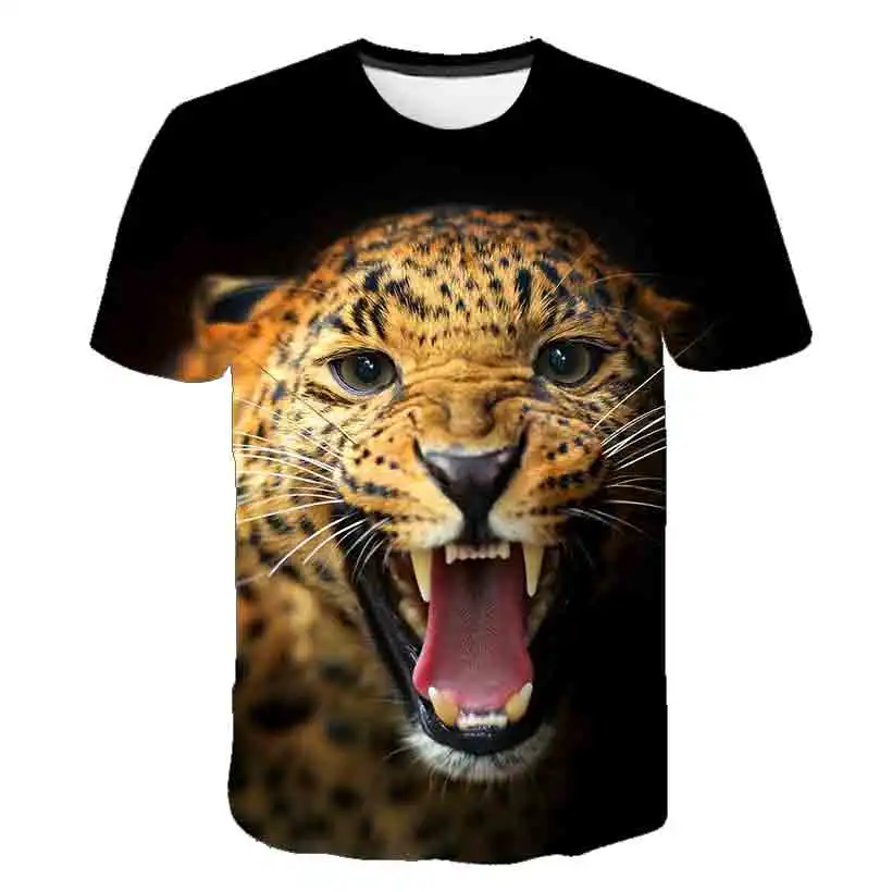 New Tiger 3d Printing Men Ladies Kids T Shirts Funny Fashion Cool Animal Print Top Breathable Lightweight Summer Short Sleeves