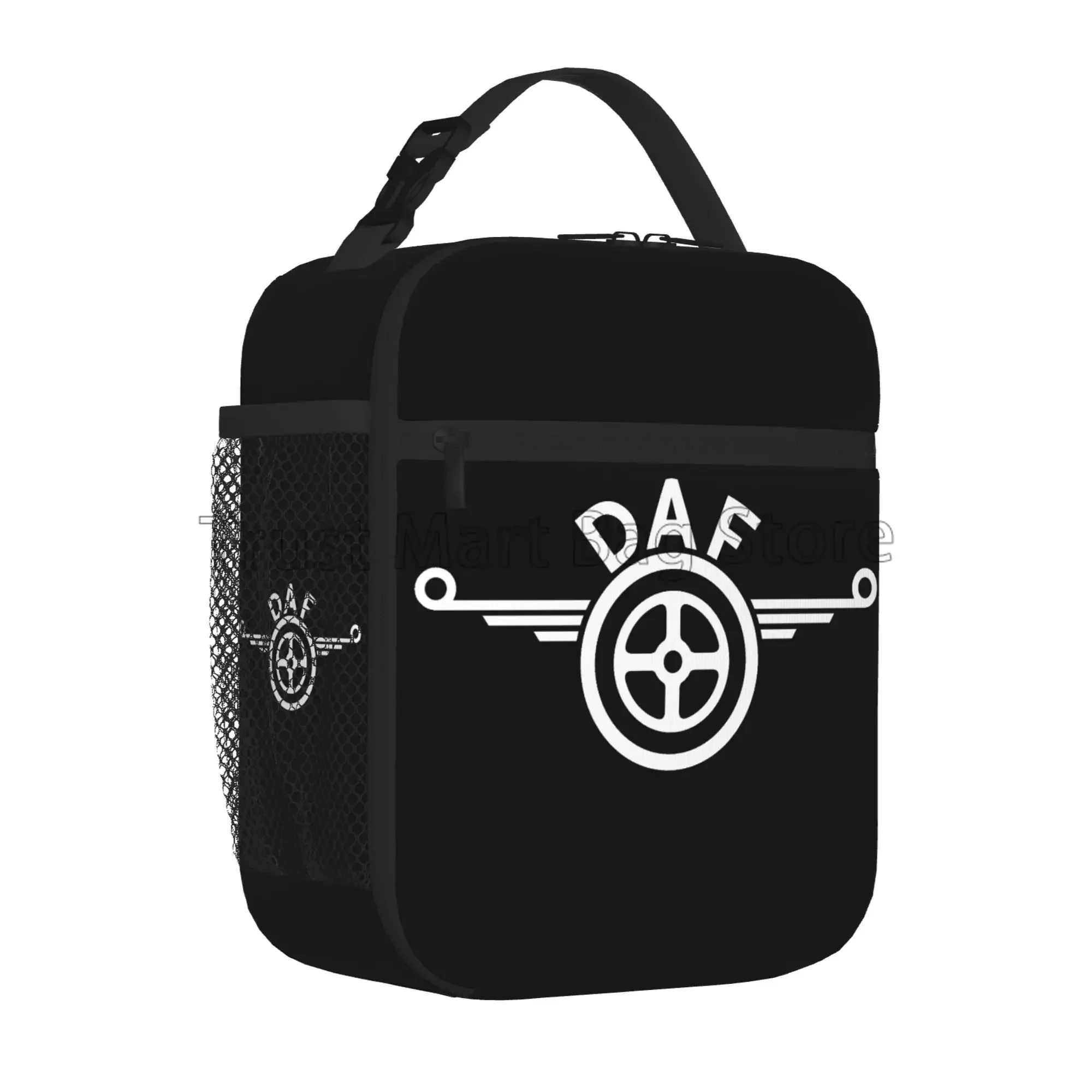 

DAF Truck Logo Print Insulated Lunch Bag Reusable Portable Waterproof Lunch Box Large Capacity Insulated Bags for Work Picnics