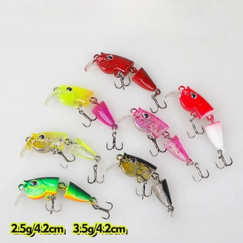 1pcs Micro 2-Segment Lure 2.5g/3.5g Multi-Segment Full-Water-Column Japanese-Style Stream Minnow Fishing Gear