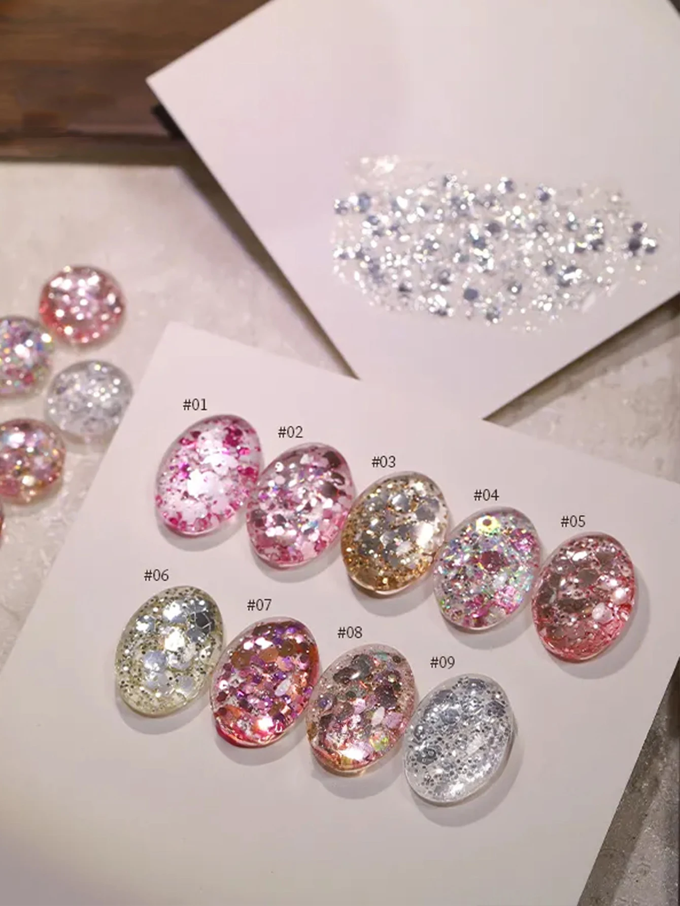 MIANEL Luxury Mixed Glitter Gel—an eye-catching, sparkling UV gel with sequins, suitable for weddings and everyday manicures.