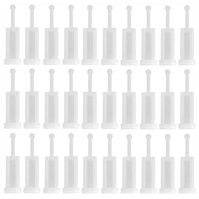 30Pcs Universal Spray Tool Filters Disposable HVLP Gravity Feed Paint Strainers Fine Mesh, White