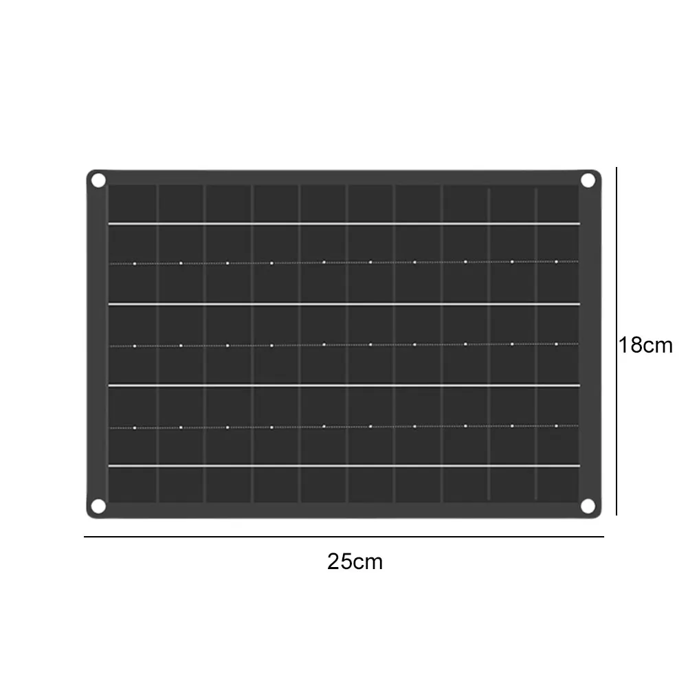 USB Solar Panel Charger 18V 10W Mini Solar Panel Lightweight Solar Phone Charger Waterproof Solar Panel for Camping Hiking