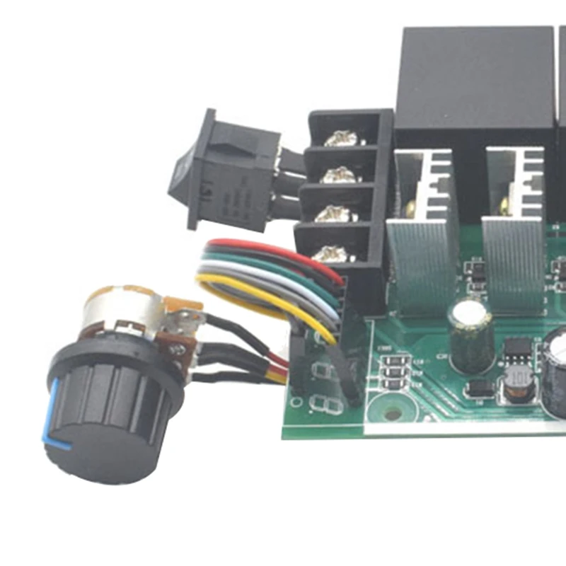 DC10-55V Motor Speed Controller Electric PWM Control Regulator With Reversible Switch Drive Module Input 60A 12V 24V