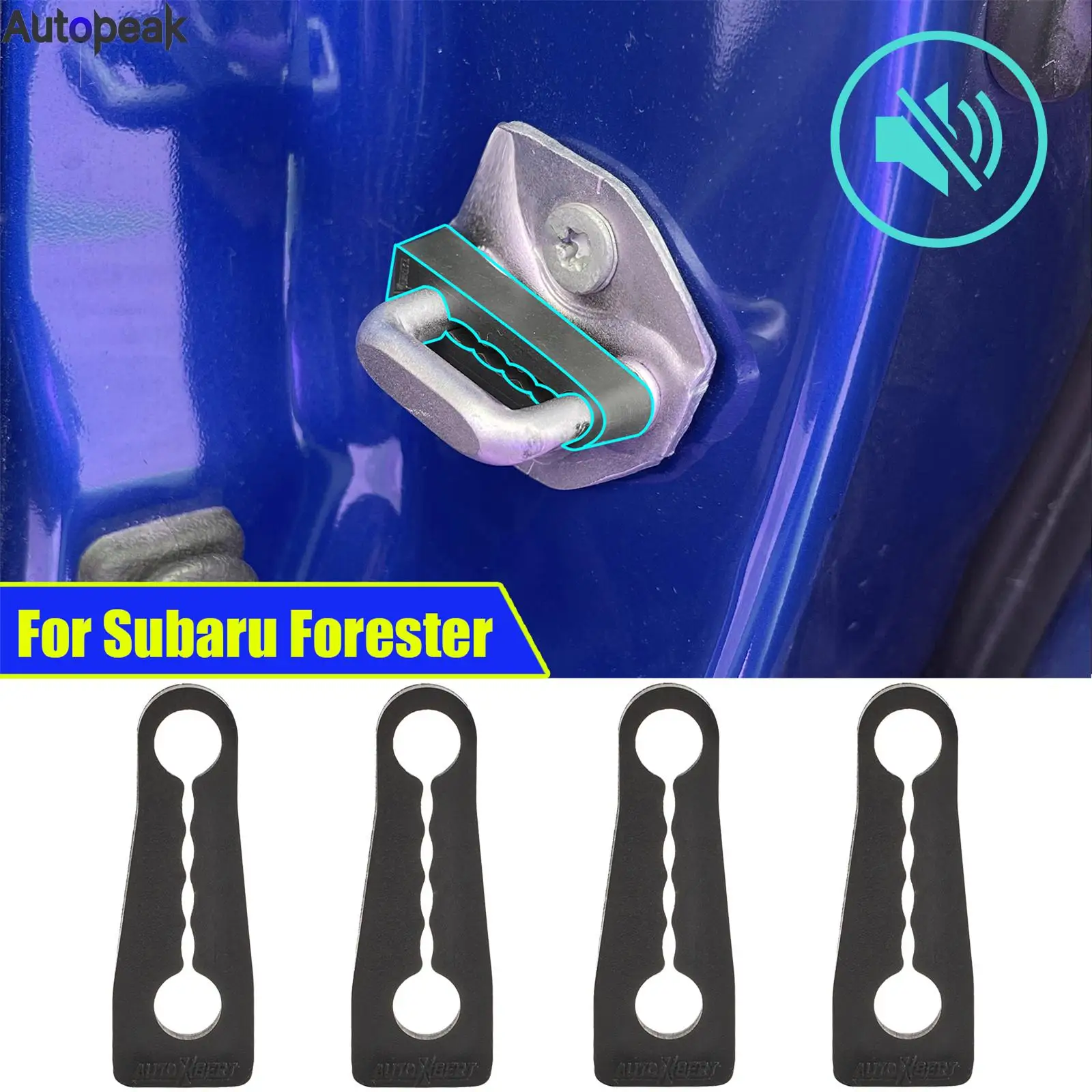 

Door Lock Buffer Damper For Subaru Forester Impreza Outback WRX XV / Crosstrek Legacy Soundproof Insulation Deaf Seal Deadener