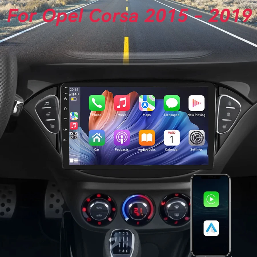 

Android 16 Car Radio For Opel Corsa 2015 - 2019 or Adam 2013 -2016 Navigation GPS Multimedia Player WiFi+4G Stereo Carplay Auto