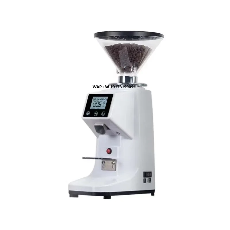 

Коммерческая автоматическая 60-миллиметровая мельница для кофейных зерен с плоскими жерновами из нержавеющей стали для домашнего и гостиничного использования