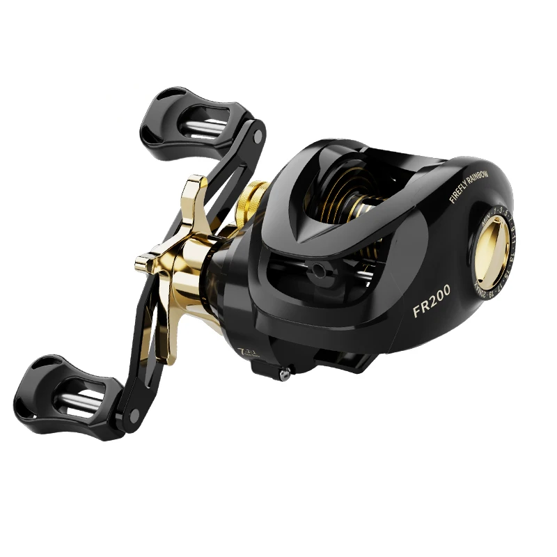 Haut Ton Plating Haut Ton Ultra Light 7.2.1 Übersetzungsverhältnis 8 kg Max. Zugkraft Leichtes magnetisches Bremssystem aus Aluminium und Kohlefaser