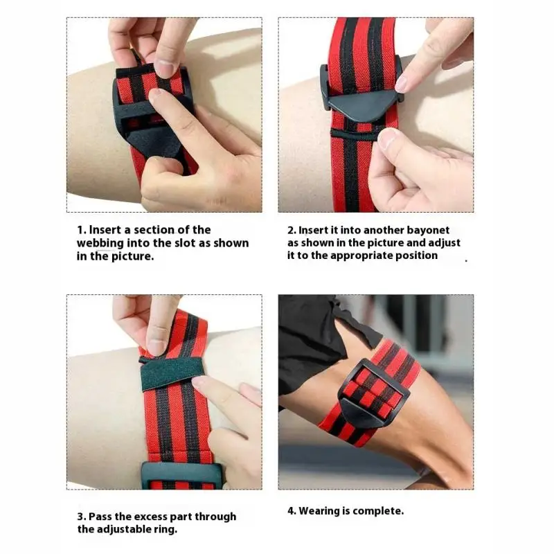 Fasce elastiche per l'allenamento dell'occlusione della limitazione del flusso sanguigno Cinghie regolabili per glutei delle gambe del braccio Avvolge per una crescita rapida dei muscoli