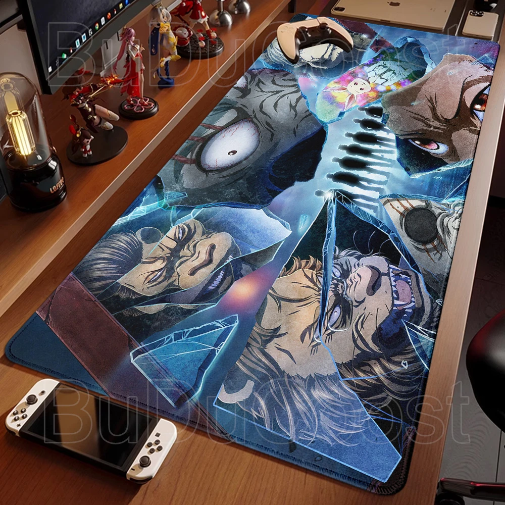 

Hot selling item BEASTARS Anime PC Desktop gaming electronic sports HD printing Lockedge Computer 400x900 Accessories Mouse Pad