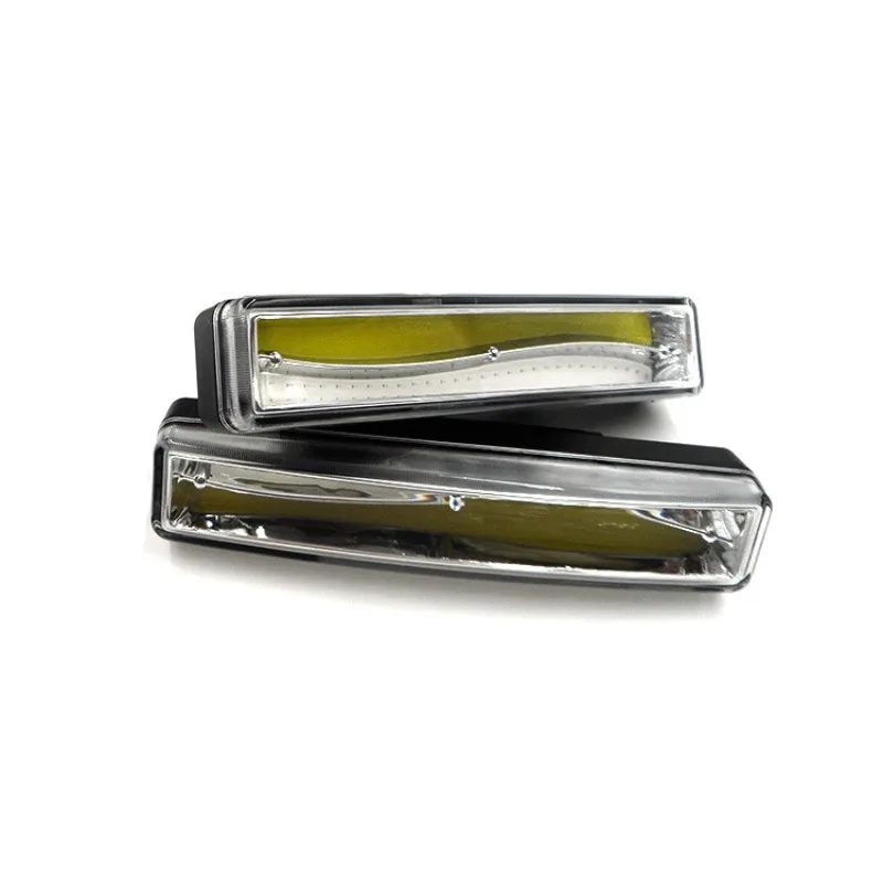 Car COB Daytime Running Light Turn Signal 12-24V High-brightness General-purpose High-power Waterproof DRL Fog Lamp Accessories