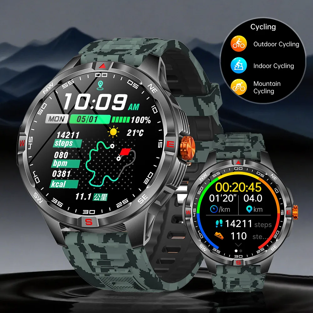 

Wonlex Smart Watch for Men 1000 mah Battery Compass Professional Outdoor Sports Man Watch Voice Assistant Waterproof Smartwatch