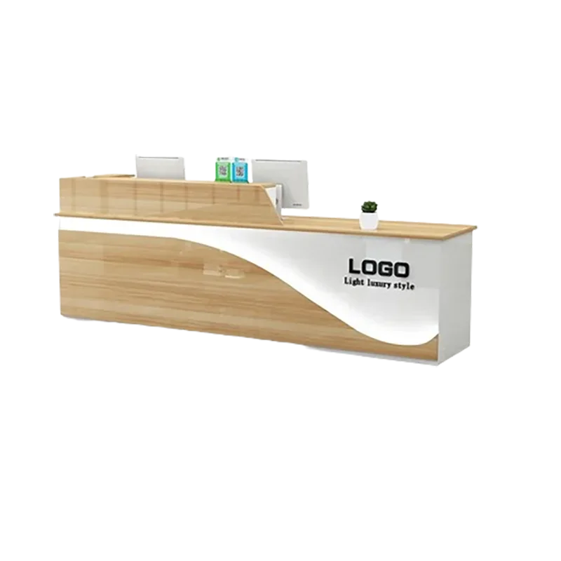 Design Nordic Reception Desks Stylish Light Office Front Reception Desks Beauty Salon