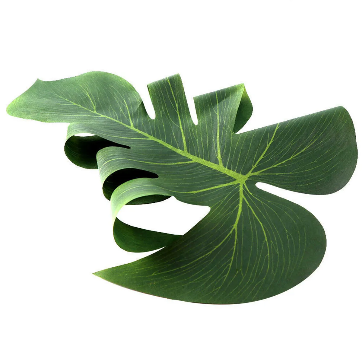 

12pcs 35X29Cm Artificial Tropical Palm Leaves Vivid Realistic Jungle Party Decorations For Hawaiian Luau Beach