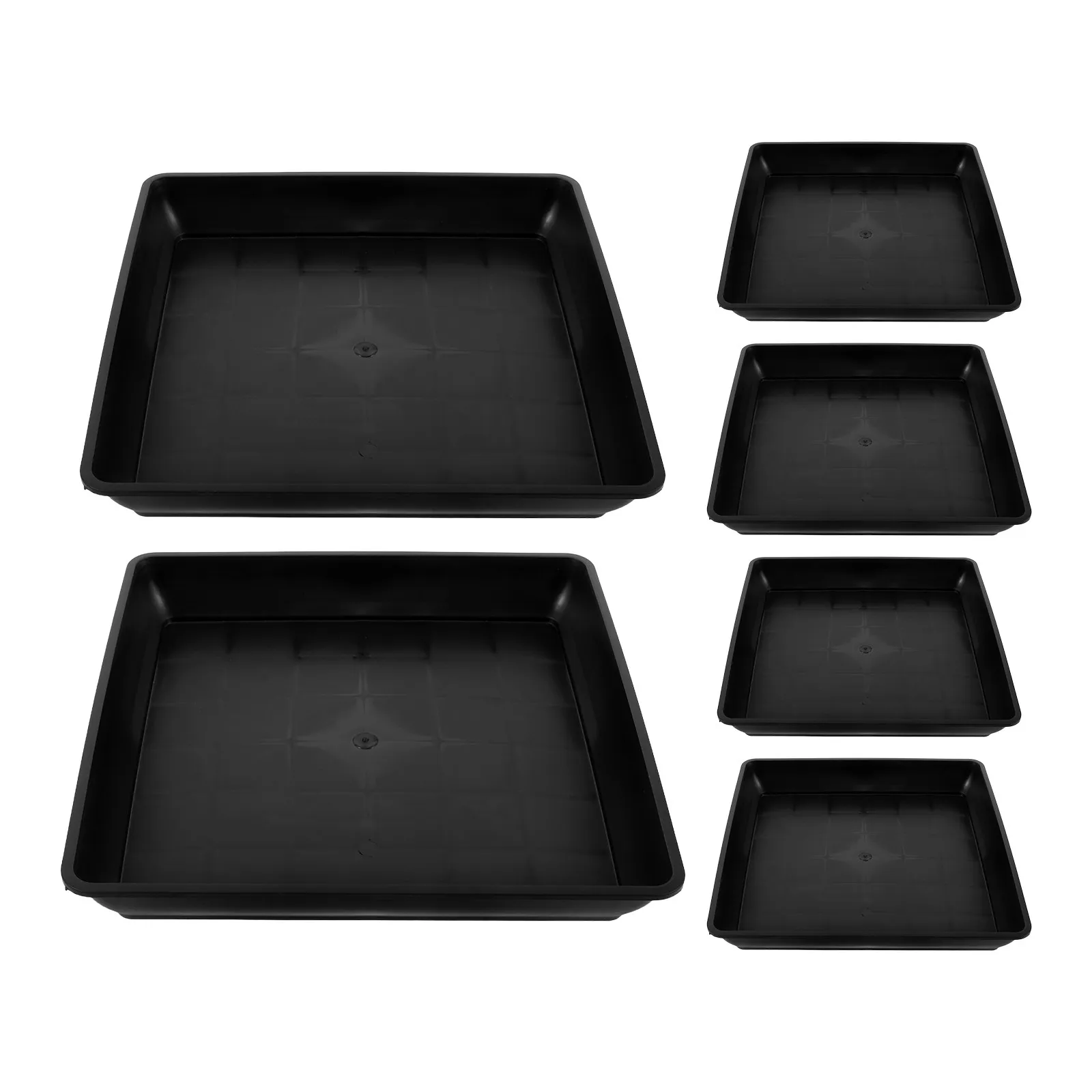 6Pcs Paving Brick Mold Rectangular Plastic Concrete Molds 12 Inch Square 1.73 Inch Depth for Garden Path Patio Outdoor