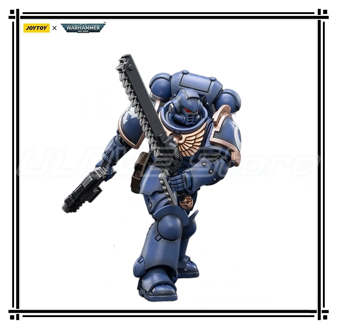 

В наличии оригинальная экшн-фигурка JOYTOY 40K Space Marines Ultramarines Outriders Brother Catonus 1/18, модель игрушки в подарок