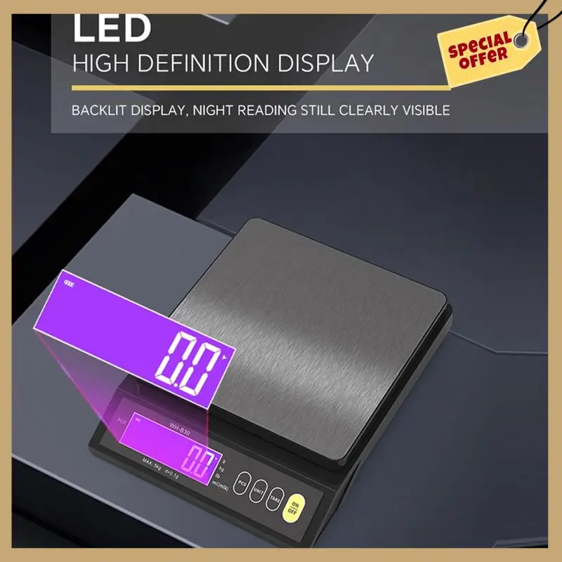 

Classy-Digital Electronic Kitchen Scale Household Multifunction Stainless Steel Measuring Weighing Baking Tool LCD Display