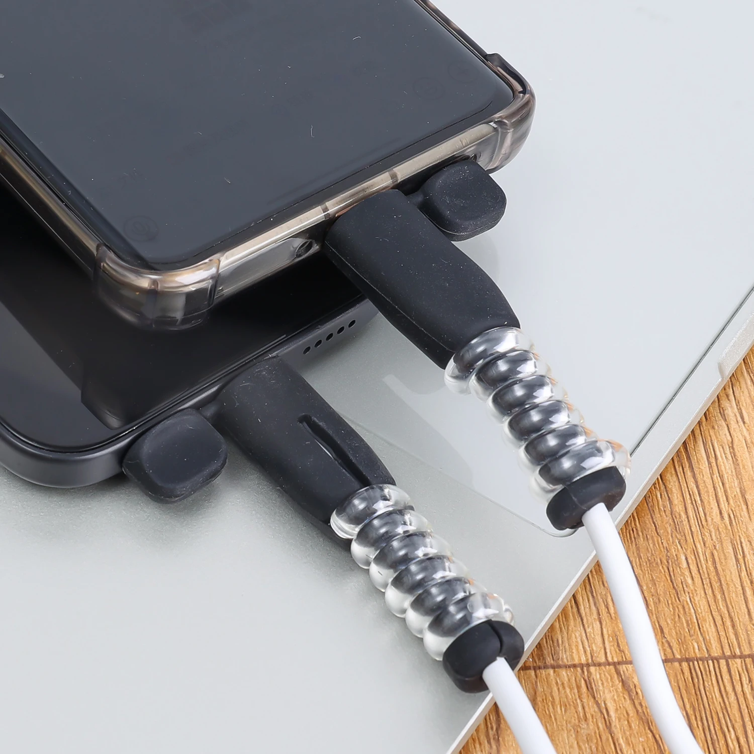 Anti Fracture Data Cable Silicone Protective Cover For IOS/Android/Dual Type C Univeral Charger Cord Protector Case Winder - view 3