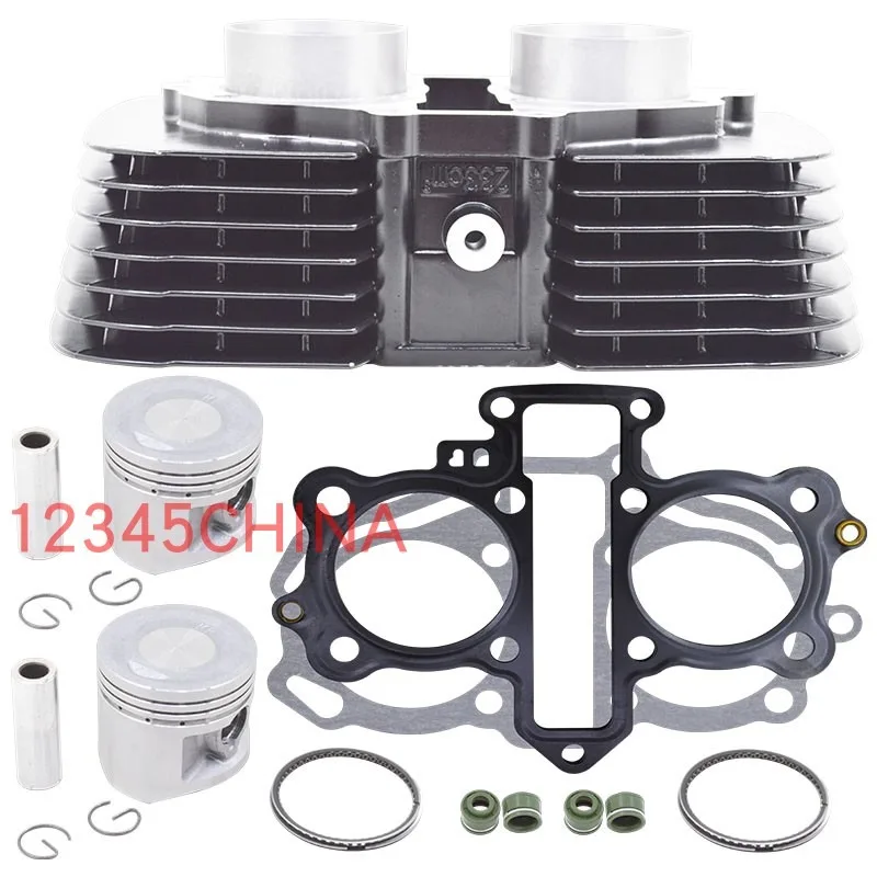 53mm 55mm Motorcycle Engine Parts Cylinder Piston Ring Gasket Kit Pin for Honda CA250 QJ250-3 JH250 CBT250 CM250C CB250N 250cc