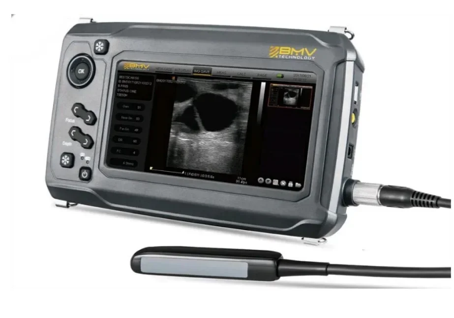 Portable BestScan S6 Digital Veterinary Ultrasound Rectal Probe + Video Glasses + Probe Auxiliary Stick