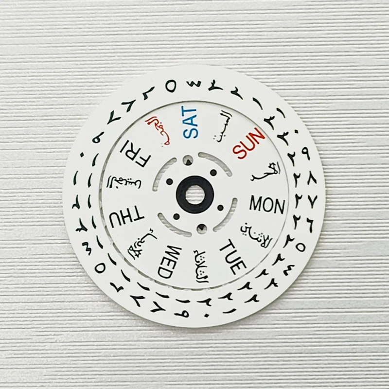NH35 NH36 Arabic Date Wheel Dial Fits NH35 NH36 Automatic Movement Crown at 3.0H / 3.8H / 4.1H Oclock Watch Date Week Wheel Part