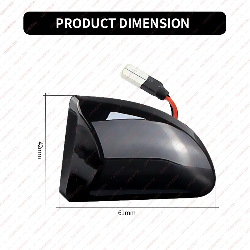 ل الذكية Fortwo 451 MK1 MKII كوبيه كابريو 2007-2015 العنبر LED الديناميكي الجانب ماركر بدوره أضواء الإشارة استبدال 4519067700C40A #2