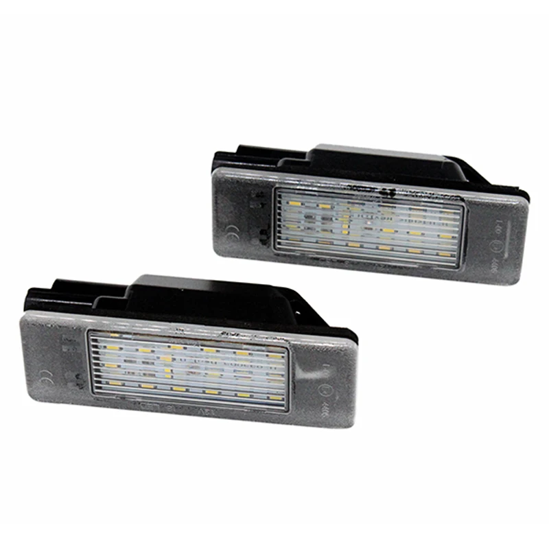 Car LED License Plate Number Light for Citroen C2 C3 C4 C5 BERLINGO for Peugeot 106 1007 207 308 406 508 607 Expert III