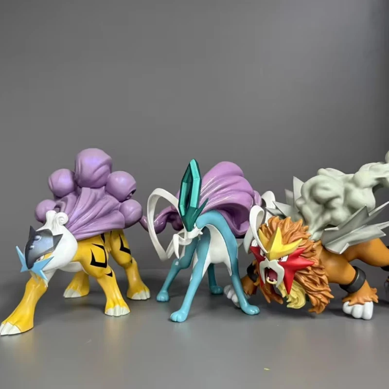 

Pokemon Legendary Beasts Raikou Suicune Entei 1/20 Scale PVC Action Figure Anime Figurine Collectible Model For Pokemon Fans
