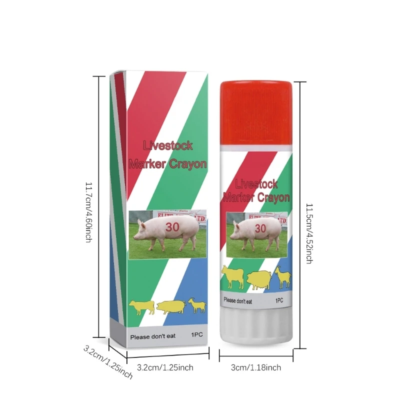 قلم رسم الماشية قلم تحديد الخنازير قلم تلوين الماشية للأبقار والأغنام ملحقات تعليم الماشية الزراعية