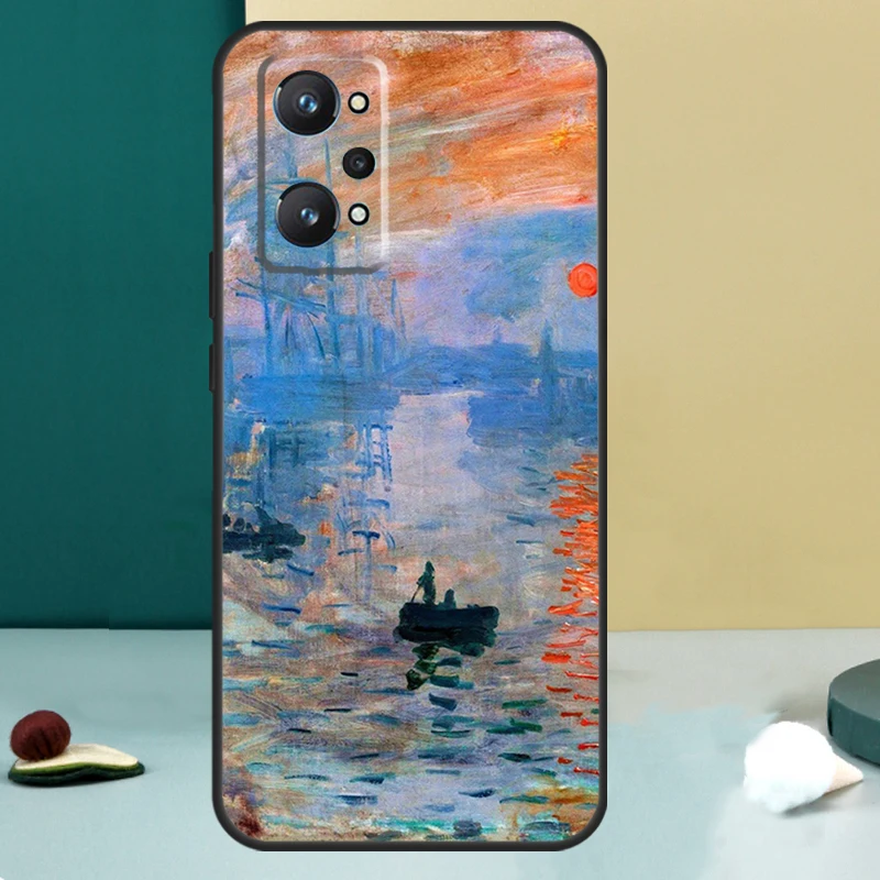 كلود مونيه حديقة لوتس جسر ل Realme GT 6T 5 6 GT 7 Pro C67 C75 C61 C55 C53 C51 C21Y C25S 10 11 12 13 14 Pro Plus #4