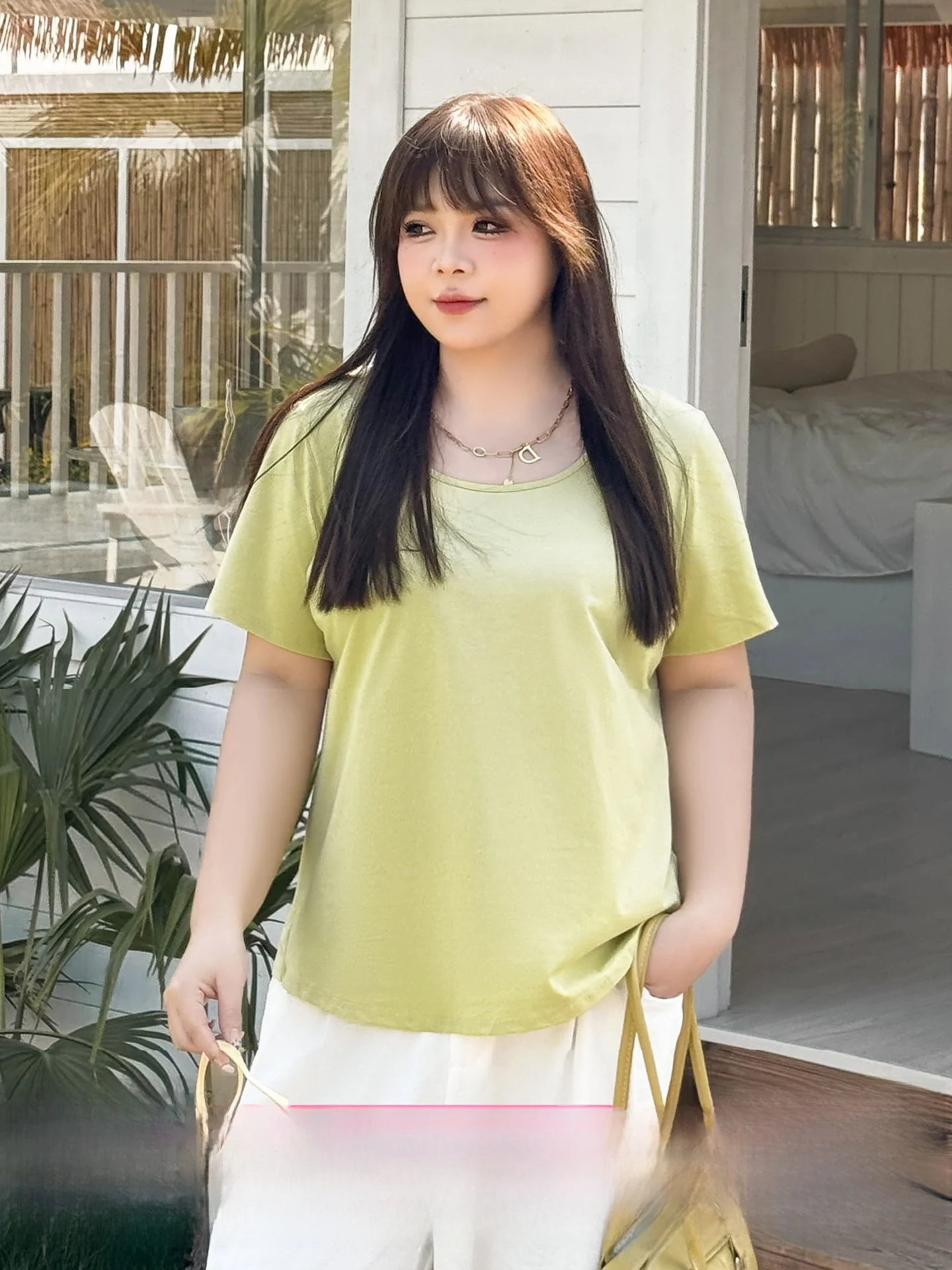 

plus Size Women's Basic Ice Porcelain Cotton Casual Summer Top 200 Pounds Slimming Versatile Short Sleeve round Neck T-shirt