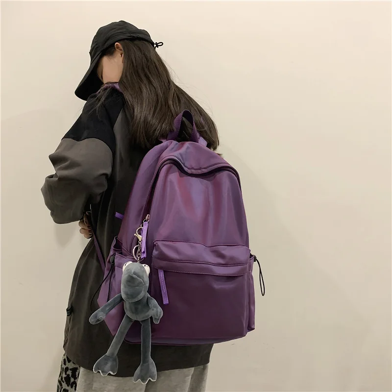 Versatile Backpack Fashion Travel Large Capacity Backpack Simple Texture Computer Bag Campus High Value Student Schoolbag
