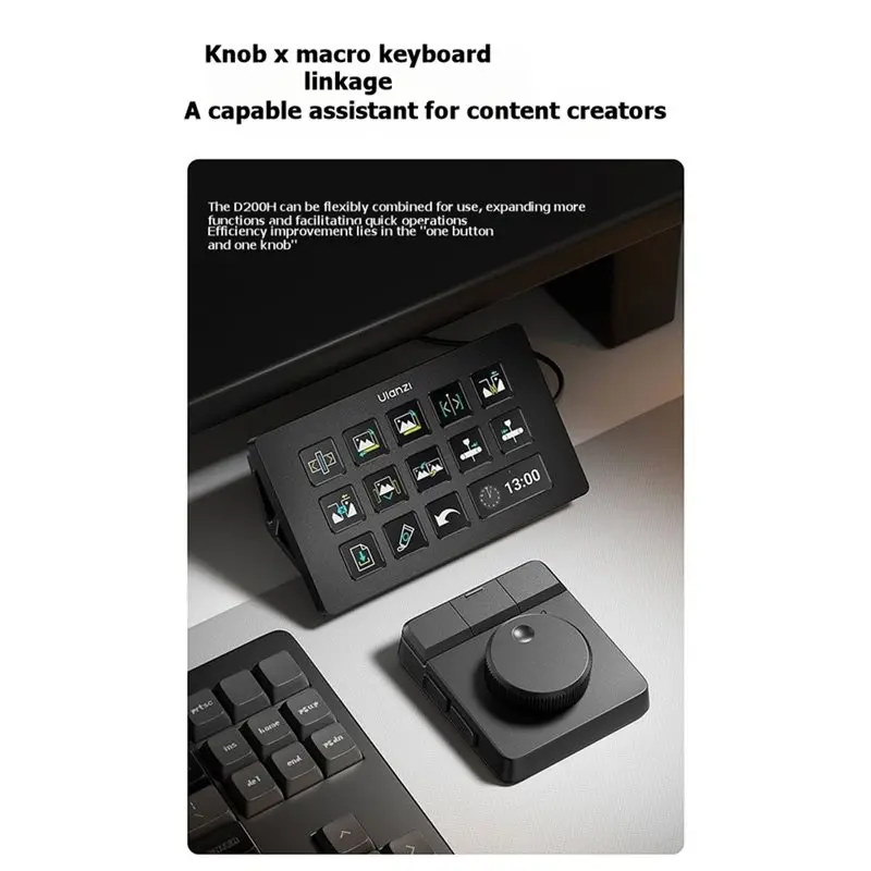 DT51 D100H Dial for Creative Controller Wireless Video Editing Assistant for Mac Windows Phone Tablet Intelligent Studio Control