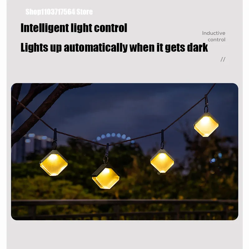 

Solar lantern outdoor garden night light chandelier garden decorative light LED waterproof hanging tree atmosphere light