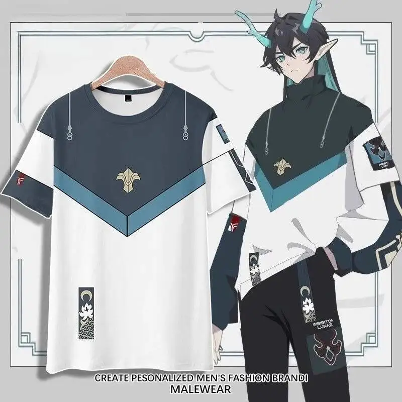 

Anime Game Honkai: Star Rail Cos Danheng Imbibitor Lunae Unisex 2025 Simple T-Shirt Vest And Shorts Haori Present