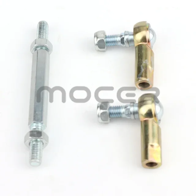 ATV Kart Modification 1 Pair 90mm/110mm M8 Steering Tie Rod Kit Ball Joint for 2 Stroke Electric Mini Kids Dirt Bike Scooter