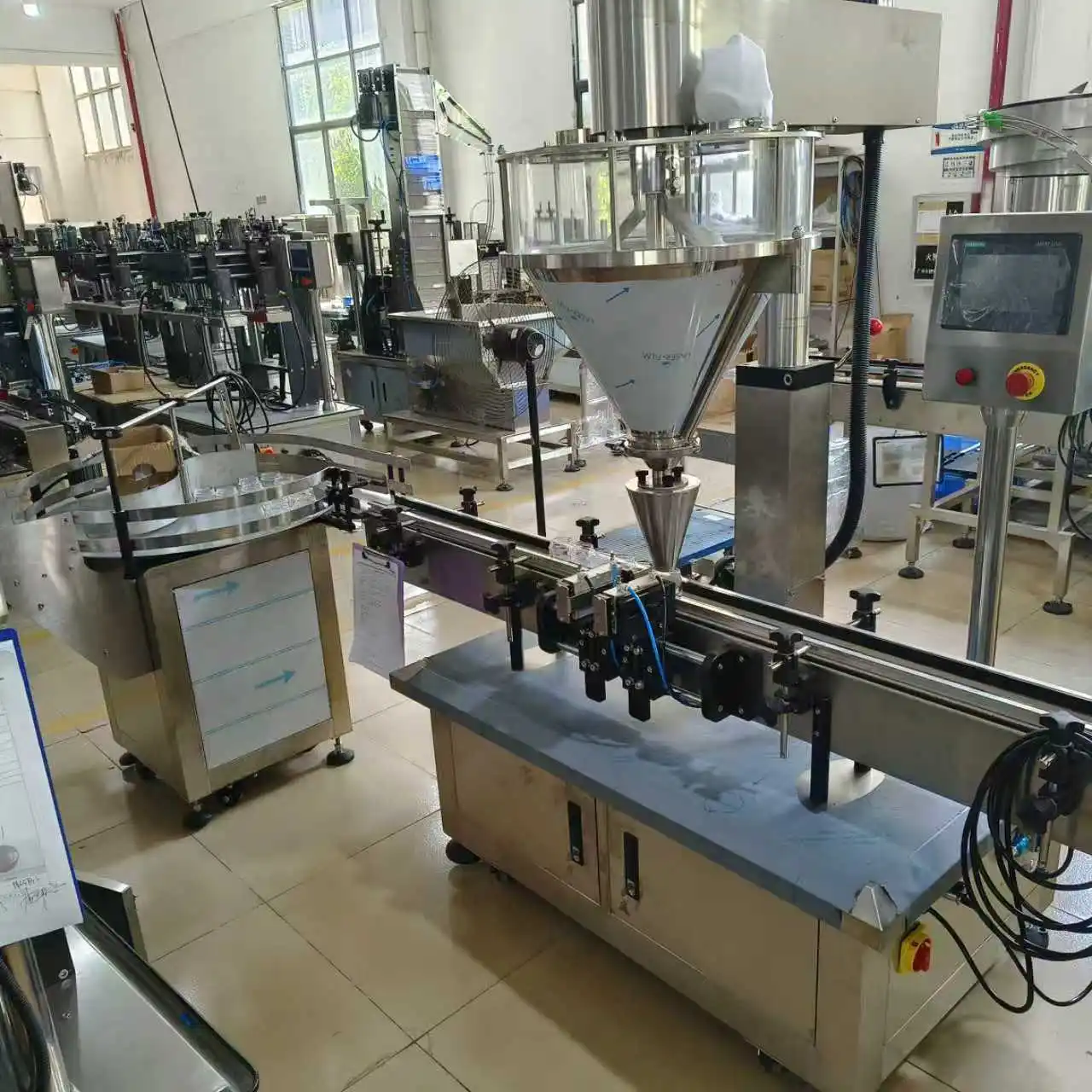 Hot Sales Automatic Spice Powder Jar Filling Line Red Chili Turmeric Pepper Rosemary Powder Bottle Filling Capping Machine