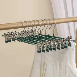 5pcs Metal Windproof Hanger for Clothes Home Pants Coat Non-slip Drying Hangers with Adjustable Clips Closets Storage Organizer