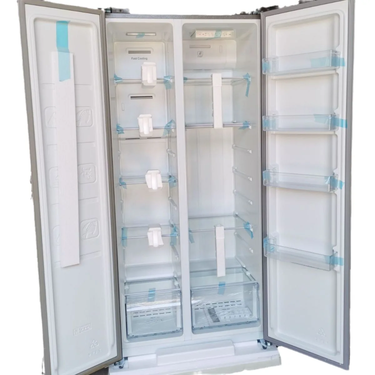 High Quality Household Portable Luxury Large Size Large Capacity Fixed Frequency air Cooled Double Door Refrigerator