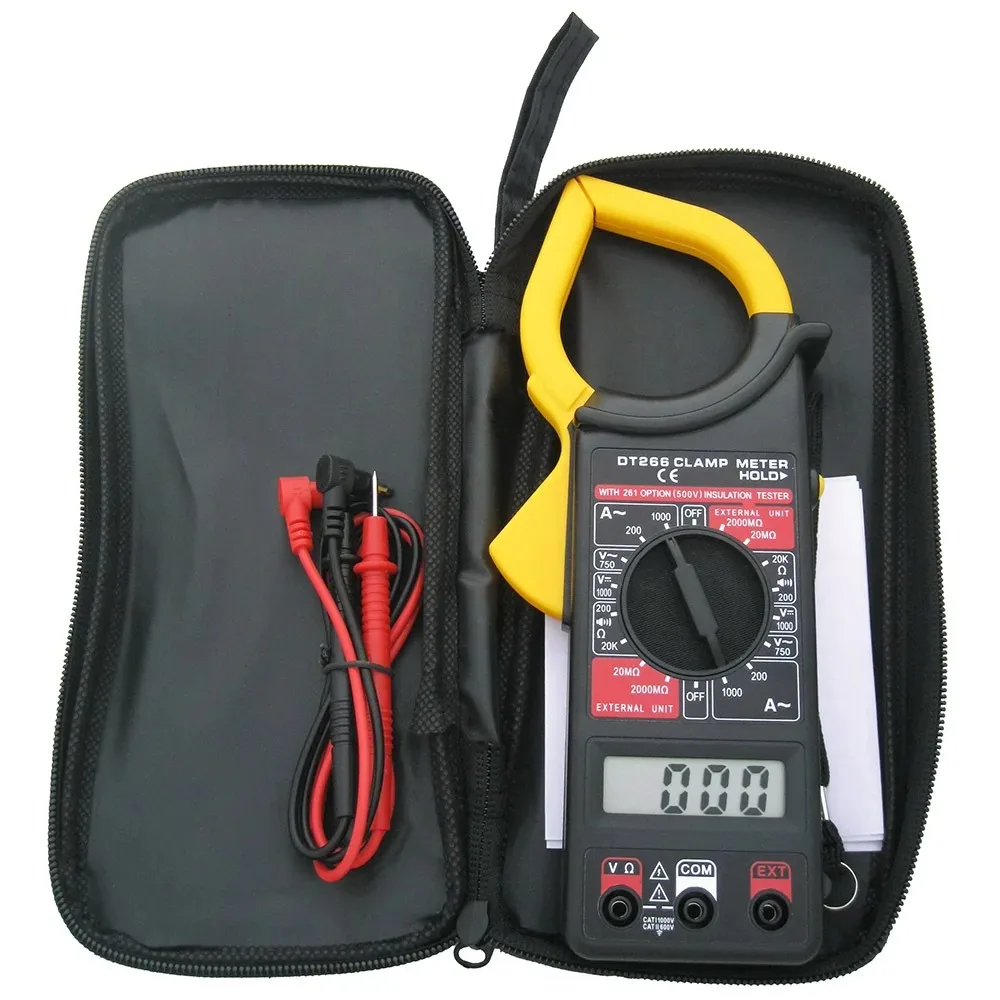 DT266 multifunction Counting Digital True RMS Professional Clamp Meter ACDC Voltage Tester Data Display Automotive Multimeter