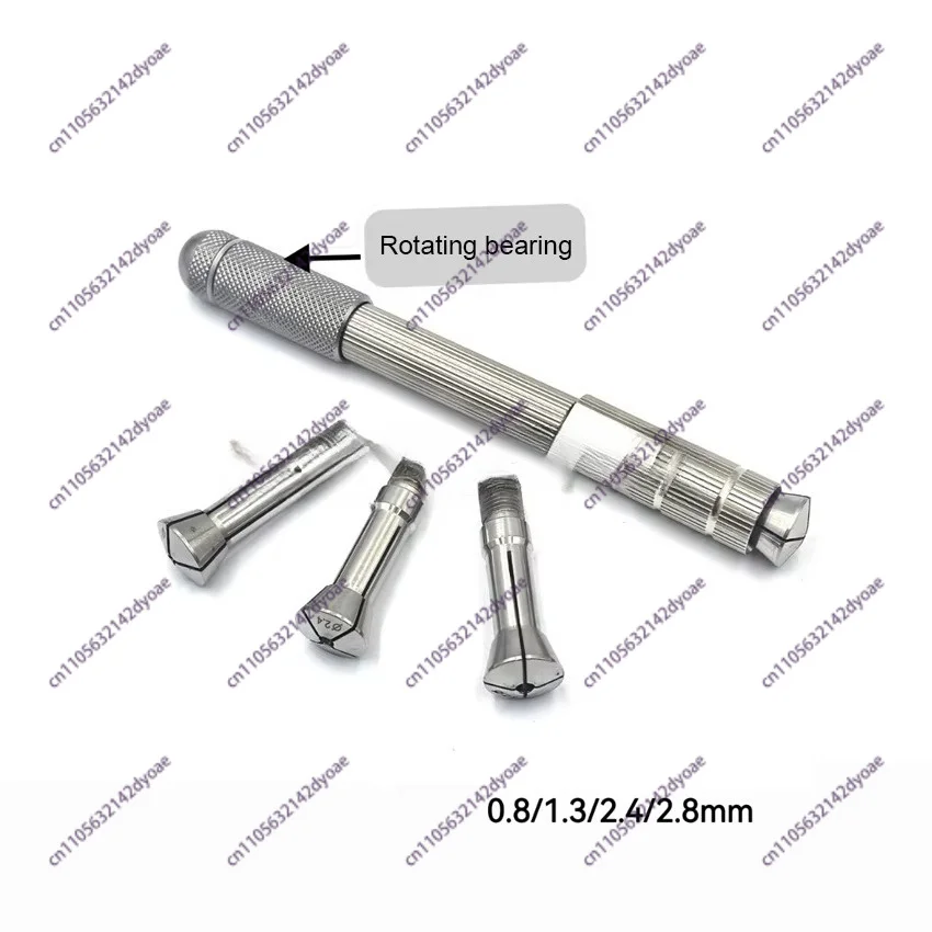 Watch Repair Tool Single Head Movement Gear Pendulum Tip Clamp Watchmaker Tools Stainless Steel Hand Held Holder With 4 Collets